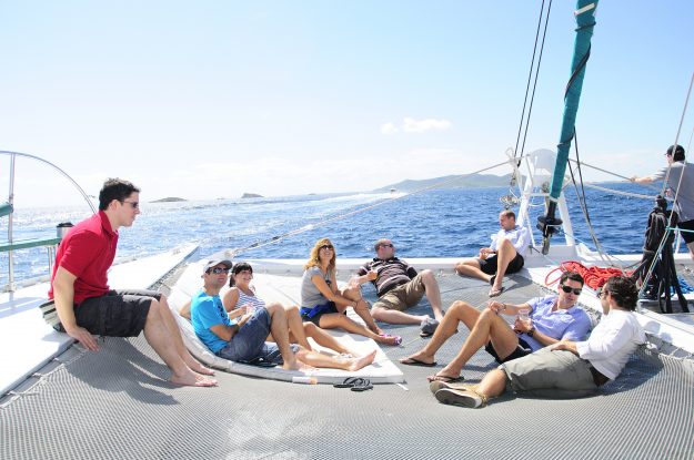 Evento en catamarán Ibiza